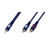 Шнур LUXMANN 3.5 Stereo Plug - 2RCA Plug темно-синий (415-05x-9)