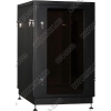 NT PRACTIC / MGLASS 18-68 B Шкаф 19" напольный, чёрный 18U 600x800, дверь  стекло-металл (3ч)
