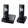 Р/Телефон Dect Panasonic KIT-KX-TG8206RUB-P (черный, 3 трубки)