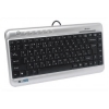 Клавиатура А4 KL-5 X-Slim Notebook Silver/Black USB