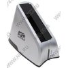 AgeStar <SCBT-Silver> SATA Docking Station (для внешнего подключения 3.5"/2.5"SATA устройств, USB2.0/eSATA)