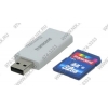Transcend <TS32GSDHC6-S5W> SecureDigital High Capacity (SDHC) Memory Card 32Gb Class6 + USB SDHC/MMC Reader