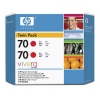 Картридж струйный HP 70 CB347A Red  (упаковка из 2 шт C9456A) для DJ Z2100/Z3100