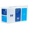Картридж струйный HP №80 C4872A голубой для HP DJ 1050C