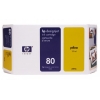 Картридж струйный HP №80 C4873A желтый для HP DJ 1050C