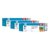 Картридж струйный HP №91 C9483A голубой x3уп. для HP DJ Z6100