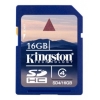 Флеш карта SDHC 16Gb class4 240 min Kingston (SDV/16GB)