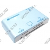 Transcend <TS-RDP8A-Blue> USB2.0 CF/MMC/RSMMC/SDHC/microSDHC/MS(/Pro/Duo/M2)  Card Reader/Writer