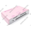 Transcend <TS-RDP8R-Pink> USB2.0  CF/MMC/RSMMC/SDHC/microSDHC/MS(/Pro/Duo/M2) Card Reader/Writer