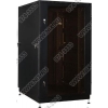NT PRACTIC / MGLASS 27-88 B Шкаф 19" напольный, чёрный 27U 800x800, дверь  стекло-металл (3ч)