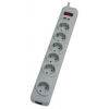 Сетевой фильтр Digitex 6 розеток, серый, RF фильтр 3,0м DCAPS-SG1-3CB