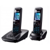 Р/Телефон Dect Panasonic KX-TG8412RUT (темно-серый металлик, 2 трубки)