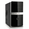 Корпус Foxconn TLM-141 black/silver 350W mATX USB audio mic fan AirDuct