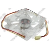 ExeGate <8025M12B/Red LED> for m/tower (3пин, 80x80x25mm, 26дБ, 2200об/мин)