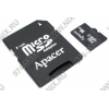 Apacer <microSDHC-16Gb Class4 + microSD-->SD Adapter>microSecureDigital High Capacity Memory Card