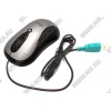 Kreolz Laser Mouse <MG01> Black&Silver (RTL) USB 3btn+Roll
