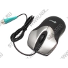 Kreolz Optical Mouse <MO03> Black&Silver (RTL) PS/2 3btn+Roll