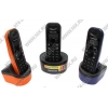 Panasonic KX-TG1313RU3 <Black/Blue/Orange> р/телефон (3 трубки с ЖК диспл.,DECT)