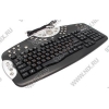 Клавиатура Defender LUNA  <KM-2080> Black <USB&PS/2> 103КЛ+32КЛ М/Мед+Roll