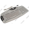 Клавиатура Defender LUNA  <KM-2080> White <USB&PS/2> 103КЛ+32КЛ М/Мед+Roll