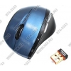 A4-Tech Wireless Optical Mouse <G7-750-4 Blue> (RTL) USB 5btn+Roll,беспроводная, уменьшенная
