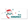 Флеш диск Kingmax 4Gb X'mas Snow Man White