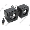 Колонки Dialog COLIBRI AC-01BU <Black-Black> (2x2W, дерево, USB)
