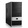 Корпус Foxconn TSAA-427 black/silver w/o PSU ATX USB Audio Mic Fan AirDuct