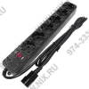 Сетевой фильтр ExeGate <SPU-600B Black> <1.8м> ( 6  розеток, вход IEC320-C14)