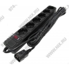 Сетевой фильтр ExeGate <SPU-1600B Black> <5м> ( 6 розеток, вход IEC320-C14)