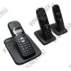 Р/телефон Siemens Gigaset AS180 Trio<(Metal) Black>(3 трубки с ЖКдиспл.,База,Заряд.устр-ва)стандарт-DECT,РО, ГТ