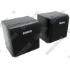 Колонки Dialog AD-02  <Black> (2x4W, дерево)