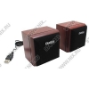 Колонки Dialog AD-01U <Cherry>  (2x3W,  дерево,  USB)