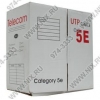 Кабель UTP 4 пары кат.5e <бухта 305м>  многожильный типа PCNet