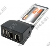 STLab C-420 Adapter Express Card/34mm-->IEEE1394a 2 port (6pin+6pin) + USB 2.0