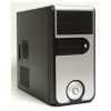 Корпус LinkWorld 437-01 black/silver C2228 w/o PSU mATX USB Audio AirDuct