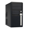Корпус LinkWorld 437-03 black/silver C2228 w/o PSU mATX USB Audio AirDuct