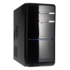 Корпус LinkWorld 727-10 черный/серебристый w/o PSU mATX 2xUSB2.0 audio
