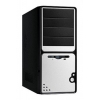 Корпус LinkWorld 323-11 black/silver C2228 w/o PSU ATX USB Audio Fan AirDuct