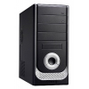 Корпус LinkWorld 321-56 black/silver C2228 w/o PSU ATX USB Audio Fan AirDuct