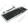 Клавиатура Gembird Waterproof KB-8810-SB-R Silver-Black <USB> 105КЛ влагозащита