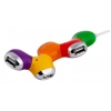 Разветвитель USB 2.0 PC Pet Flower 4порт. разноцветный