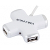 Разветвитель USB 2.0 PC Pet Сross 4порт. белый