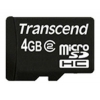 Флеш карта micro SDHC 4Gb class2 + adapter Transcend (TS4GUSDHC2)