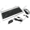 A4-Tech PowerSaver R7 Wireless Desktop <RK-670D> (Кл-ра М/Мед, USB, FM+Мышь, 7кн, Roll, USB, FM)