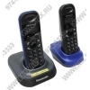 Panasonic KX-TG1402RU4 <Black-Blue> р/телефон (2 трубки с ЖК диспл., DECT)