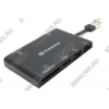 Transcend <TS-RDP7K-Black> USB2.0 MMC/RSMMC/SDHC/microSDHC/MS(/Pro/Duo/M2)  Card  Reader/Writer+3port  USB
