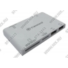 Transcend <TS-RDP7W-White> USB2.0 MMC/RSMMC/SDHC/microSDHC/MS(/Pro/Duo/M2)  Card Reader/Writer+3port USB