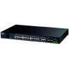 Коммутатор ZyXEL  MES-3528 L2+ 24 порта  Metro Fast Ethernet 4 порта Gigabit Ethernet/slots SFP