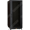 NT BUSINESS / MGLASS 27-610 B Шкаф 19" напольный, чёрный 27U 600x1000,  дверь стекло-металл (3ч)